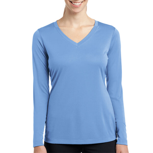 SHS GS L/S Dry Fit V-Neck - Ladies Thumbnail